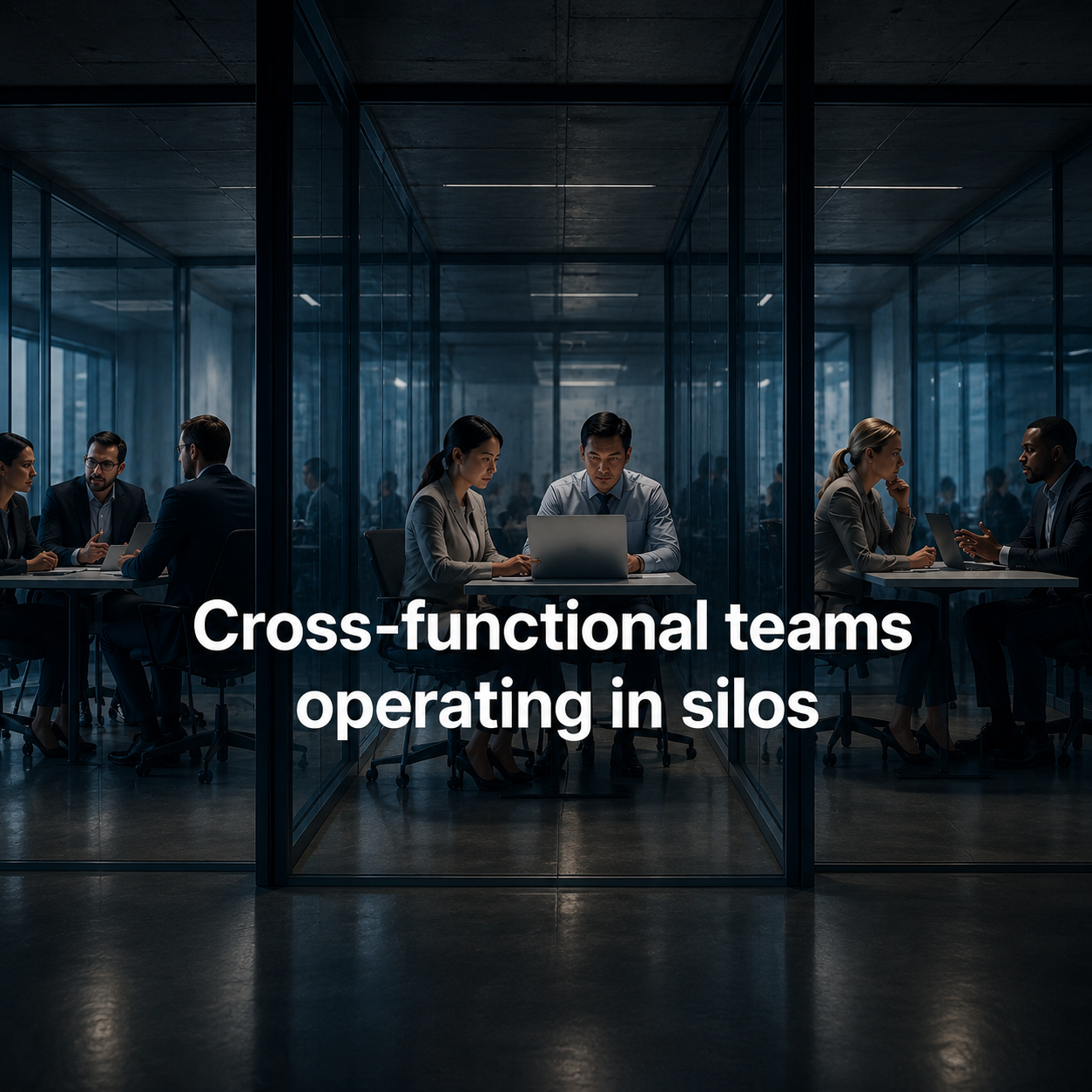 Cross-functional teams operating in silos