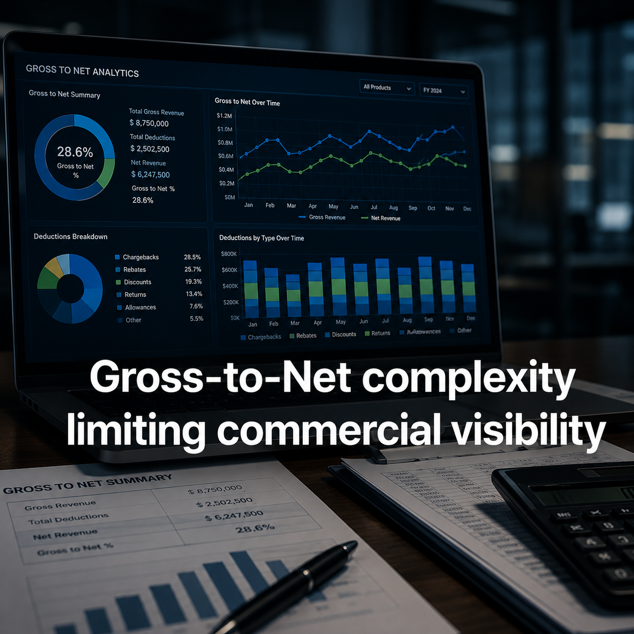 Gross-to-Net complexity limiting commercial visibility