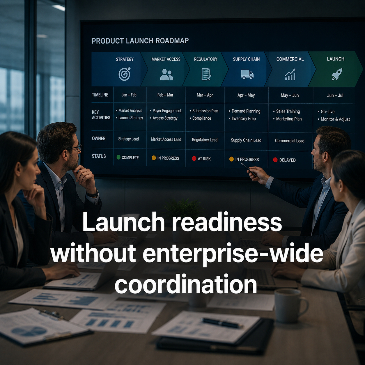 Launch readiness without enterprise-wide coordination