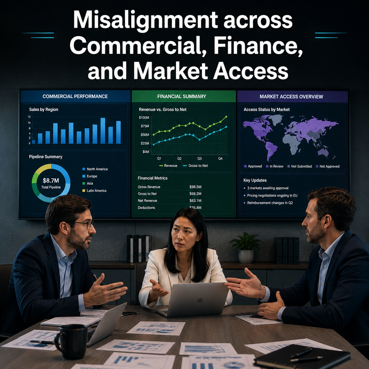 Misalignment across Commercial, Finance, and Market Access